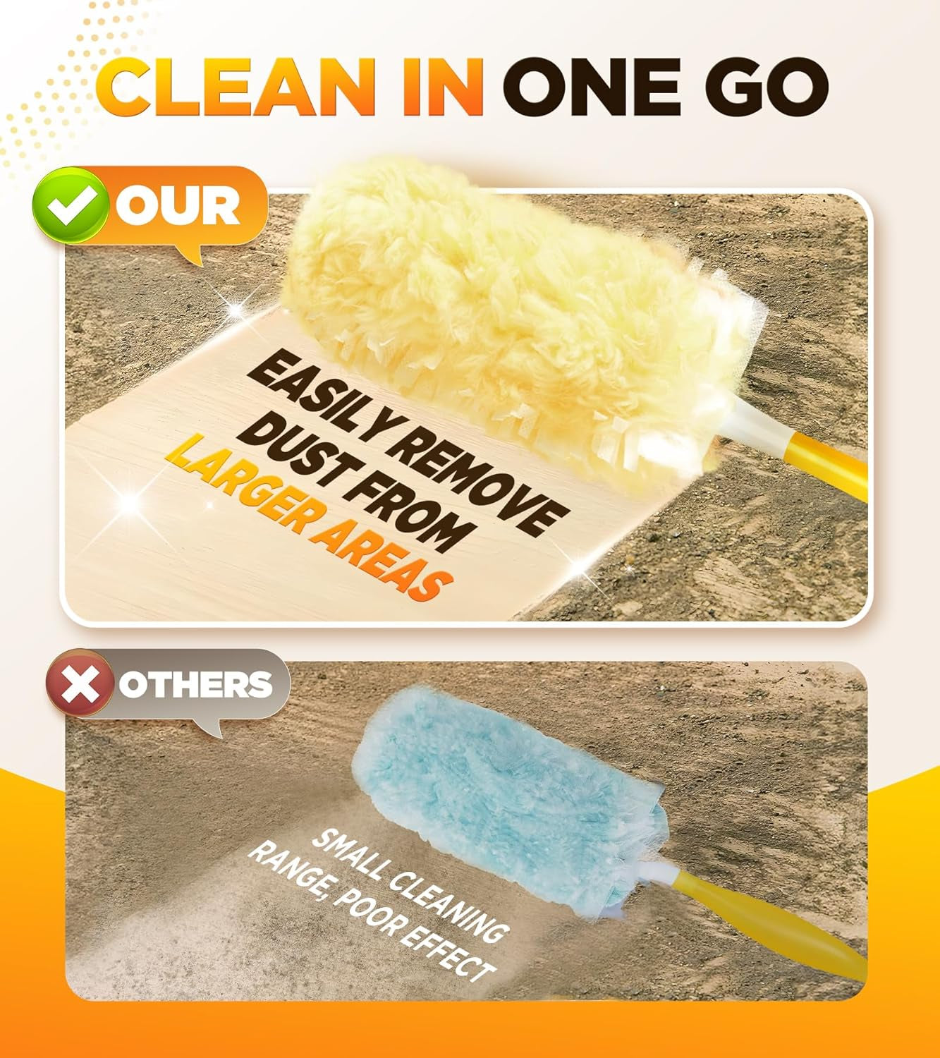 30-Pack Heavy Duty Duster Refills for Swiffer – Multisurface 360° Microfiber Disposable Dusters for Home, Blinds, Fans & Corners
