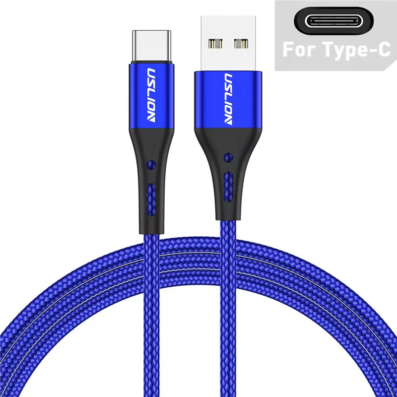 USB Type-C Cable 3A | Fast Charging Nylon Braided | Android & Huawei - Home Pulse