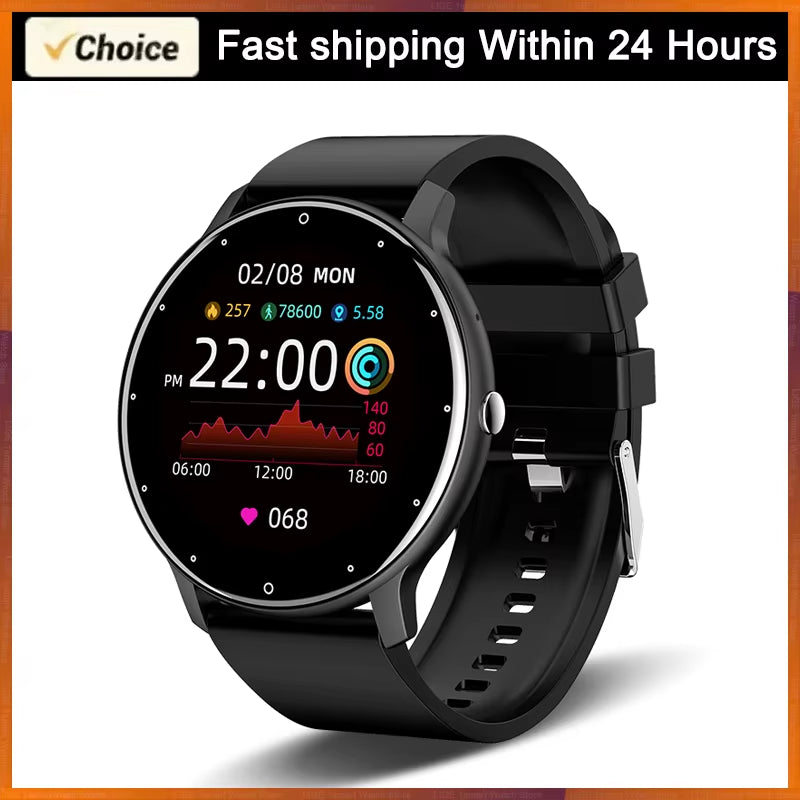 2025 Smart Watch for Women & Men – Fitness Tracker with 1.28" HD Touch Display, Heart Rate & Blood Pressure Monitor, IP67 Waterproof, Android & iOS