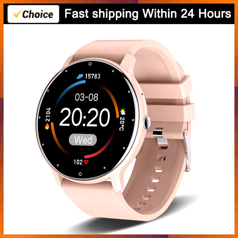 2025 Smart Watch for Women & Men – Fitness Tracker with 1.28" HD Touch Display, Heart Rate & Blood Pressure Monitor, IP67 Waterproof, Android & iOS