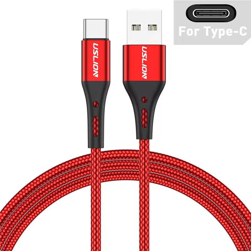 USB Type-C Cable 3A | Fast Charging Nylon Braided | Android & Huawei - Home Pulse