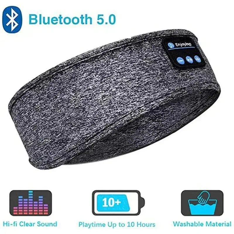 Bluetooth Sleep Headband – Wireless Headphones with Built-In HD Stereo Speakers, Comfortable Fabric, 10-Hour Battery Life