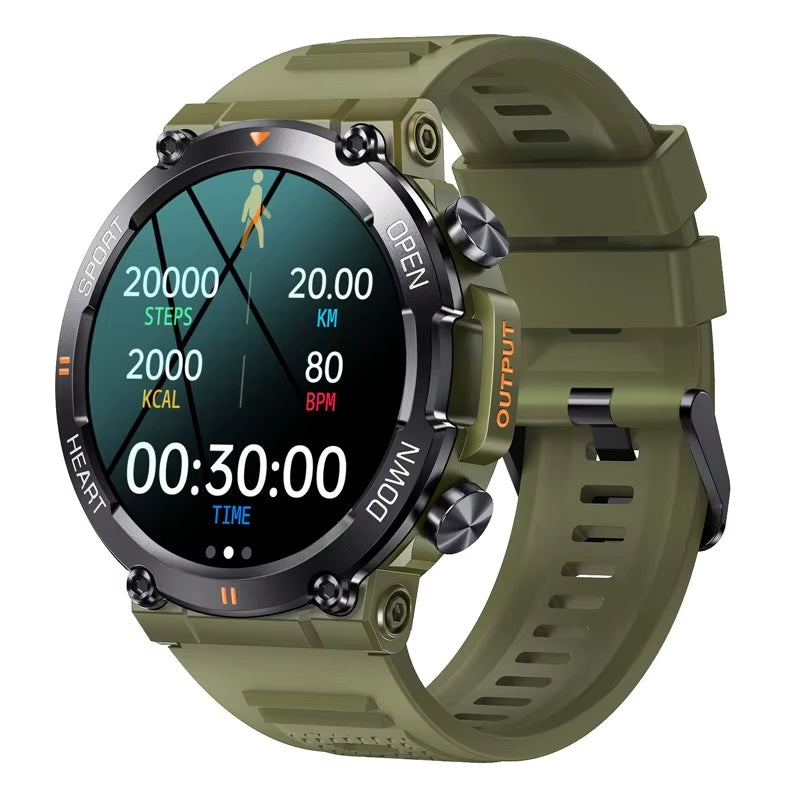 K56Pro Smart Watch for Men – 1.39" HD IPS Screen, Heart Rate & Blood Monitoring, Bluetooth Calling & Music, 400mAh Battery, Sport & Fitness Tracker