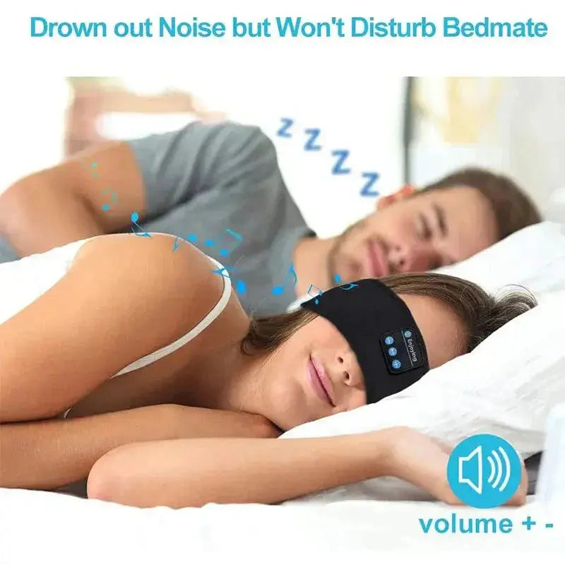 Bluetooth Sleep Headband – Wireless Headphones with Built-In HD Stereo Speakers, Comfortable Fabric, 10-Hour Battery Life