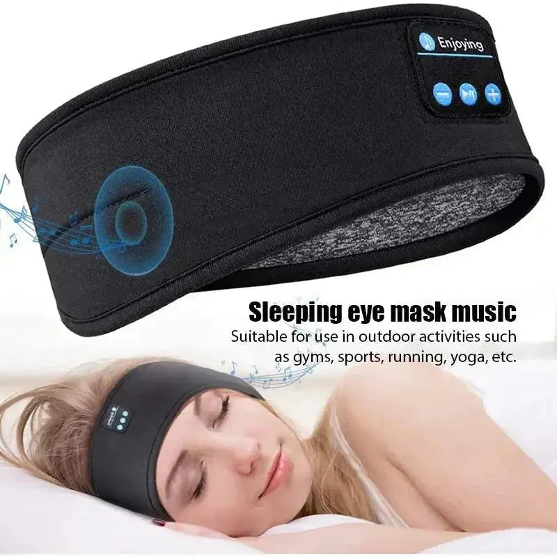 Bluetooth Sleep Headband – Wireless Headphones with Built-In HD Stereo Speakers, Comfortable Fabric, 10-Hour Battery Life
