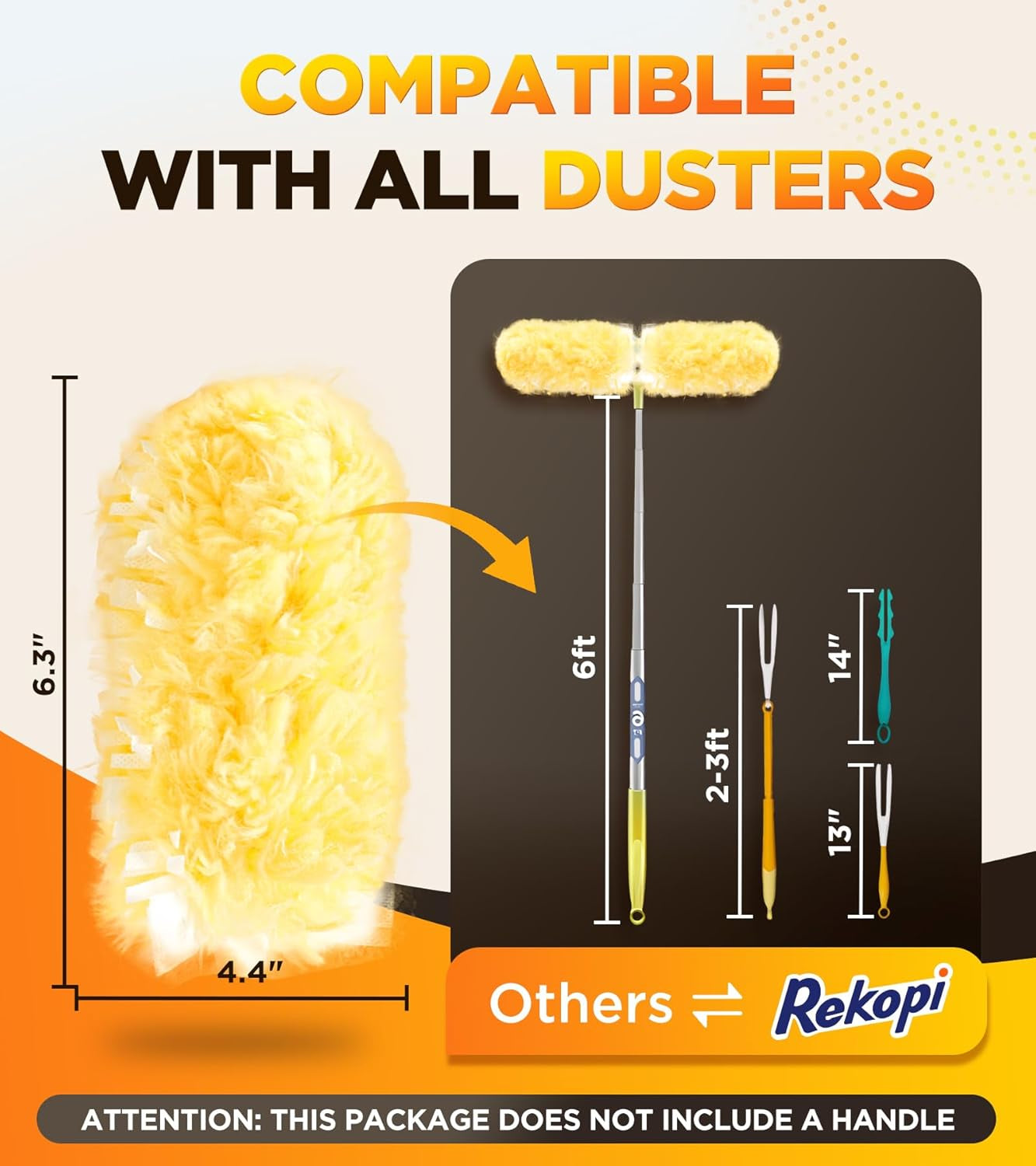 30-Pack Heavy Duty Duster Refills for Swiffer – Multisurface 360° Microfiber Disposable Dusters for Home, Blinds, Fans & Corners