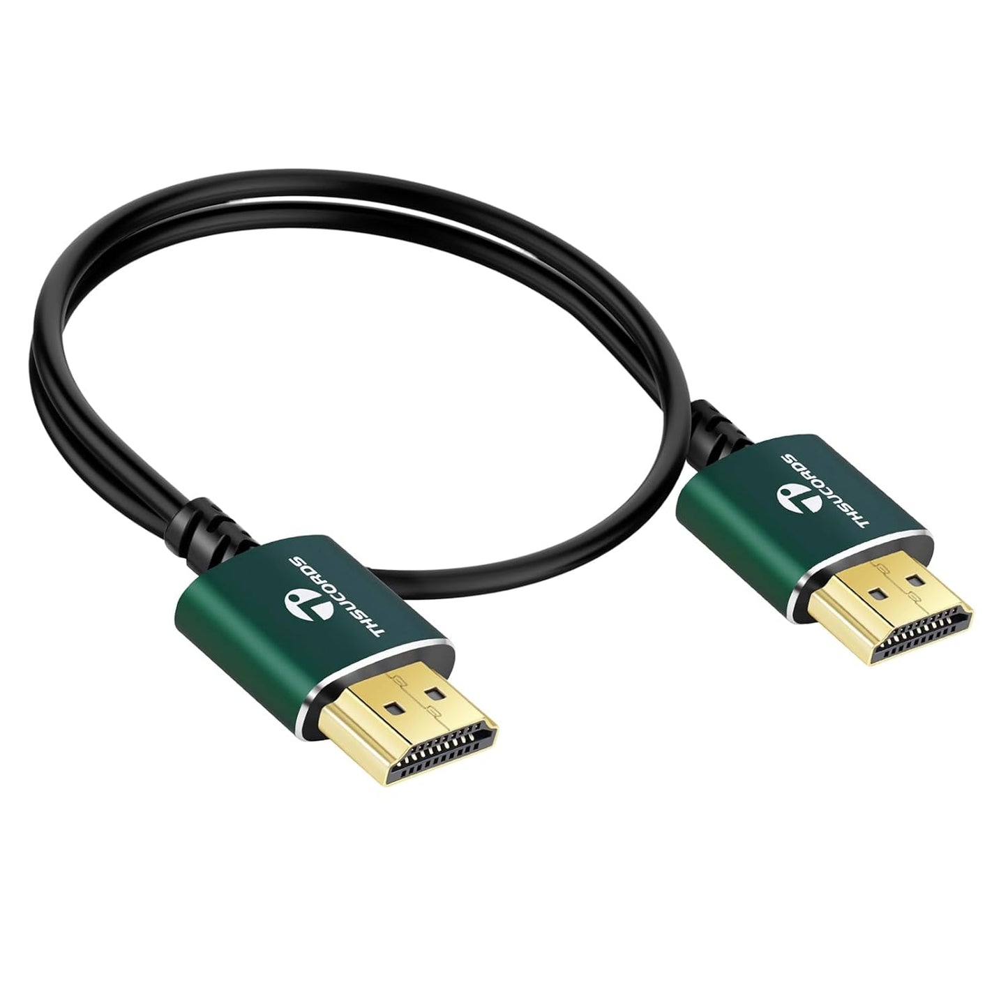 Thin HDMI to HDMI Cable 10FT 2 Pack, Ultra Slim & Flexible HDMI Cord Supports High Speed 4K@60Hz 18gbps 2160p 1080p