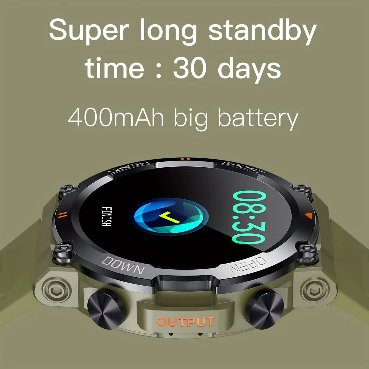 K56Pro Smart Watch for Men – 1.39" HD IPS Screen, Heart Rate & Blood Monitoring, Bluetooth Calling & Music, 400mAh Battery, Sport & Fitness Tracker