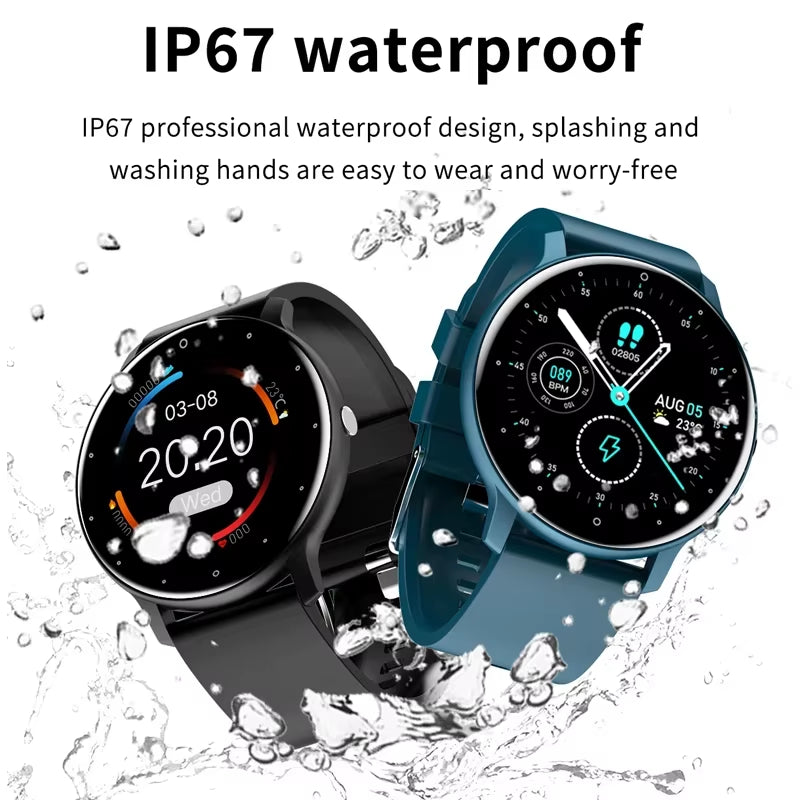 2025 Smart Watch for Women & Men – Fitness Tracker with 1.28" HD Touch Display, Heart Rate & Blood Pressure Monitor, IP67 Waterproof, Android & iOS