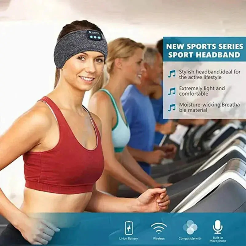Bluetooth Sleep Headband – Wireless Headphones with Built-In HD Stereo Speakers, Comfortable Fabric, 10-Hour Battery Life