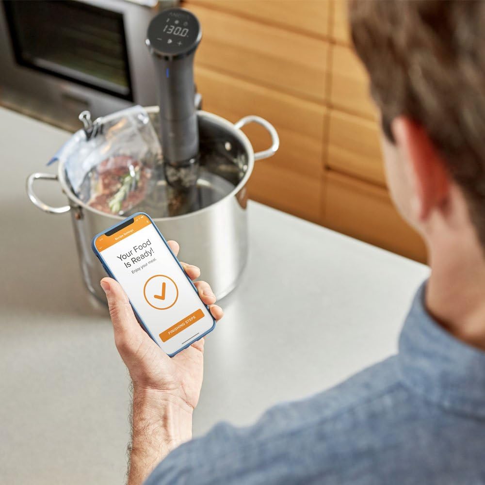 Anova Culinary Sous Vide Precision Cooker Nano 2.0 | Compact 750W Immersion Circulator | Precise Temperature Control | WiFi App Connectivity