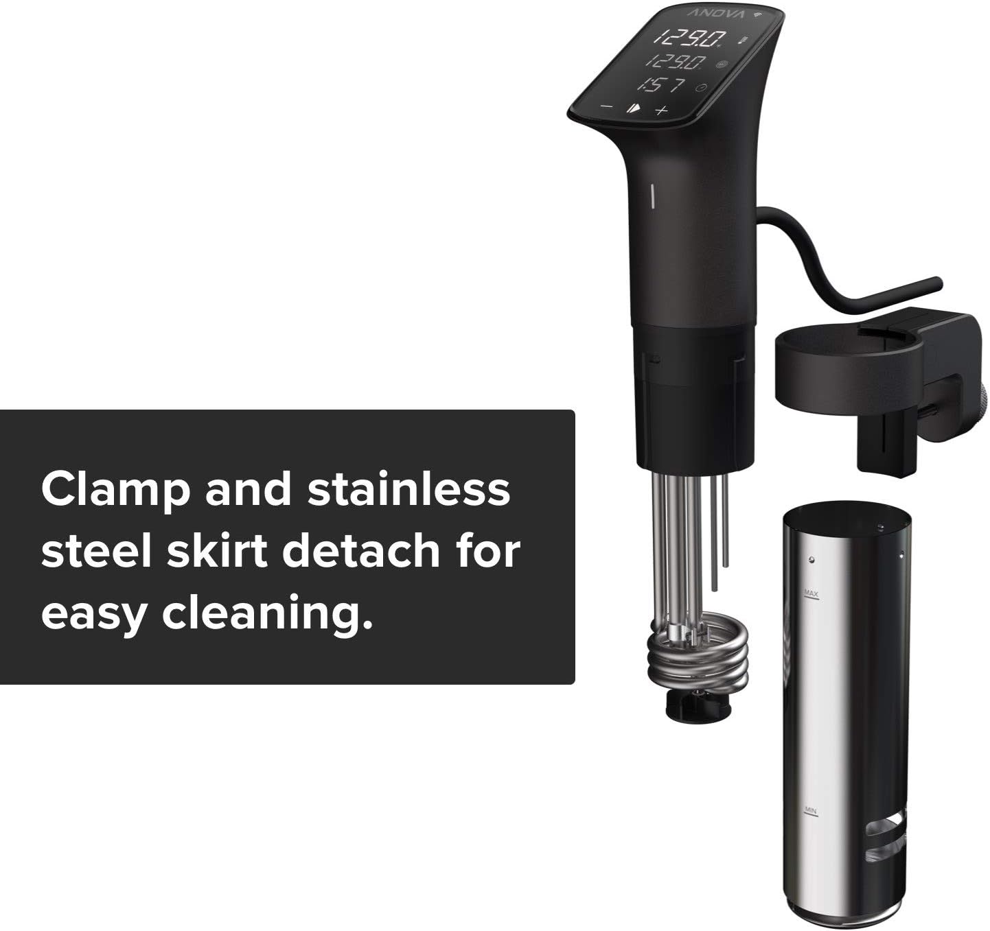 Anova Culinary Sous Vide Precision Cooker Pro – 1200W Immersion Circulator with WiFi, Commercial-Grade Stainless Steel, IPX7 Waterproof