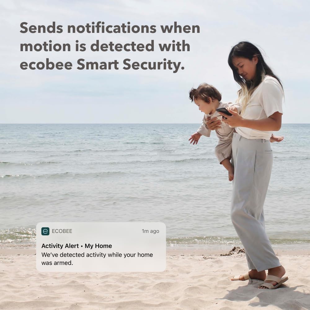 ecobee SmartSensor 2-Pack – Room Occupancy & Temperature Detection, Comfort, Security, Energy Savings, Compatible with ecobee Smart Thermostats
