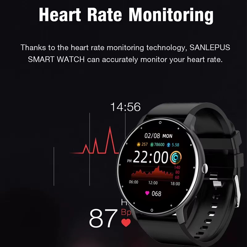 2025 Smart Watch for Women & Men – Fitness Tracker with 1.28" HD Touch Display, Heart Rate & Blood Pressure Monitor, IP67 Waterproof, Android & iOS