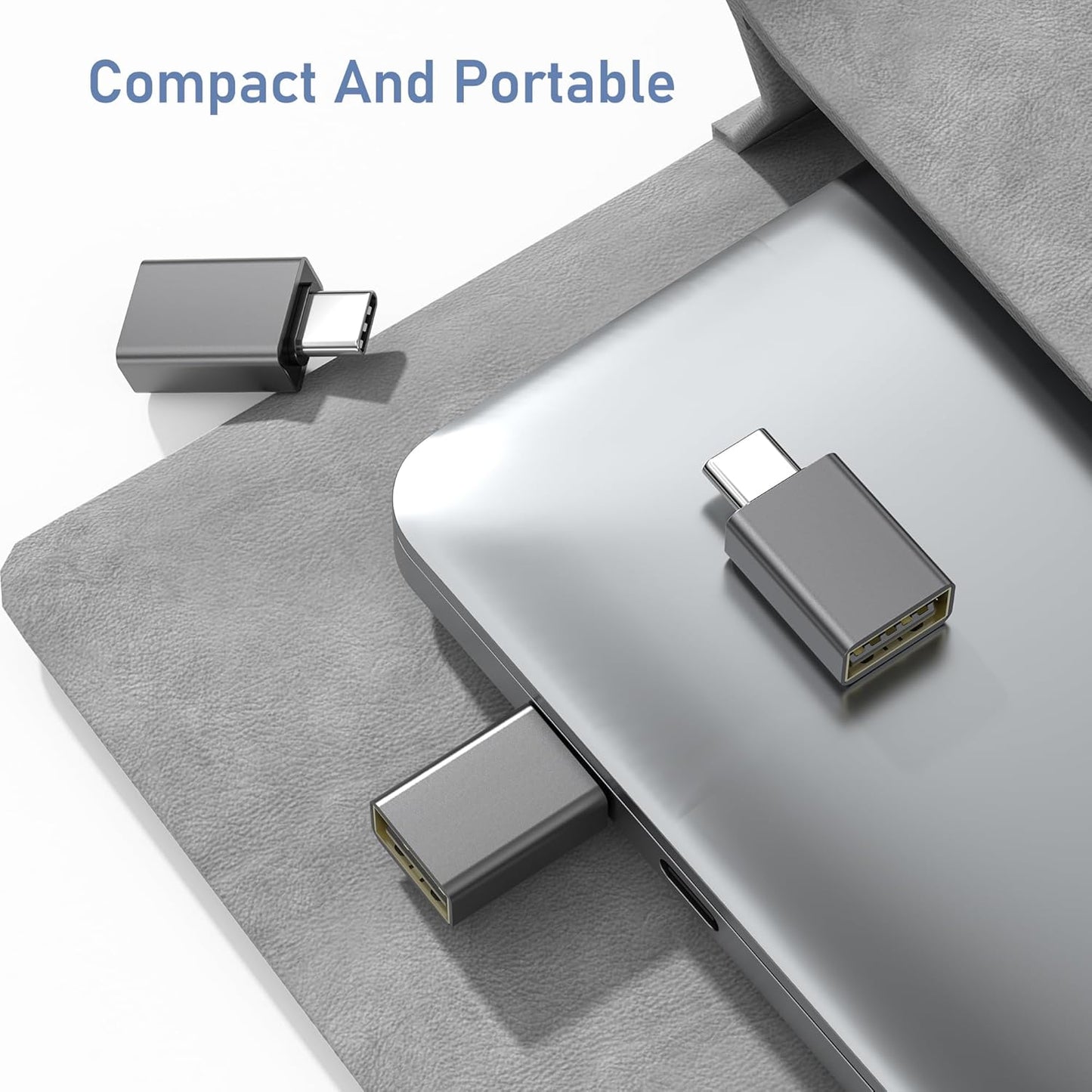 Basesailor USB-C to USB Adapter – 3-Pack OTG Converters for MacBook, iPad, iPhone, Samsung & USB Devices