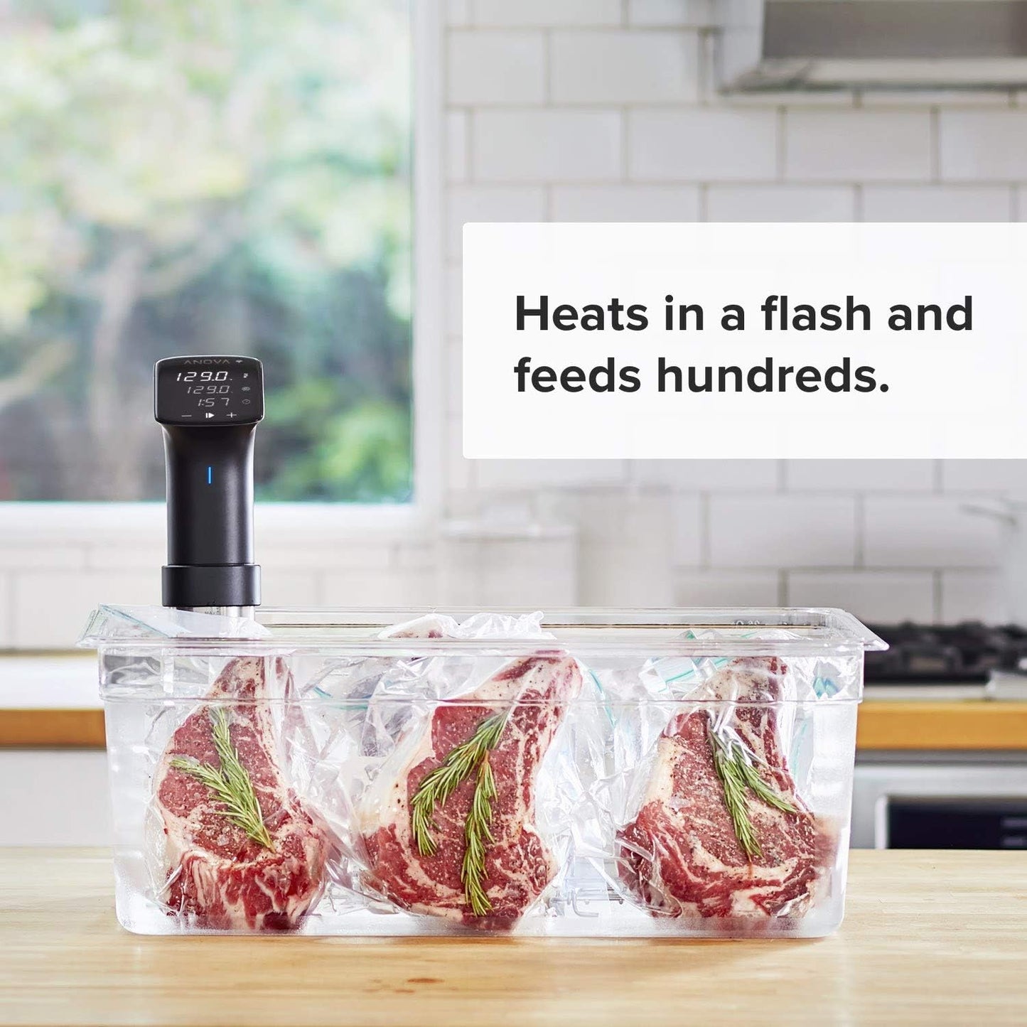Anova Culinary Sous Vide Precision Cooker Pro – 1200W Immersion Circulator with WiFi, Commercial-Grade Stainless Steel, IPX7 Waterproof