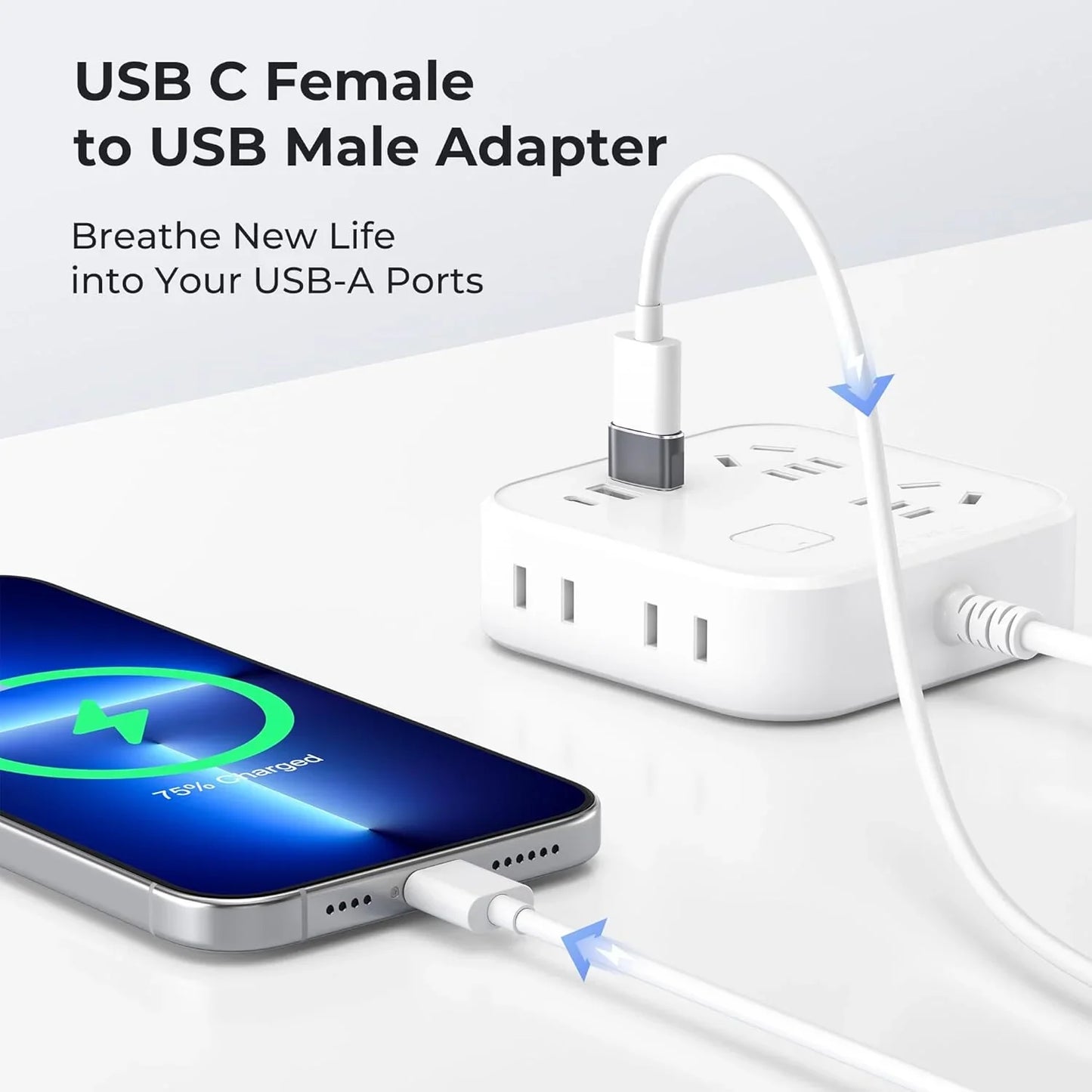 Basesailor USB to USB-C Adapter 2-Pack | OTG Converter | iPhone, iPad & Samsung - Home Pulse