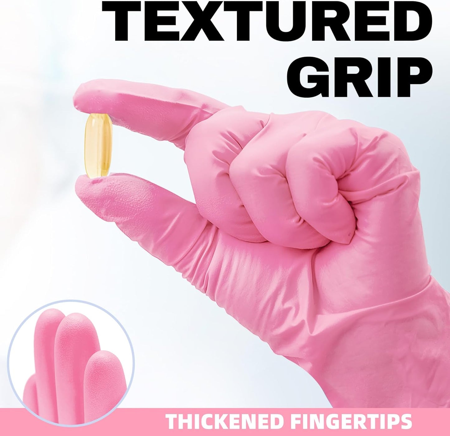 Beastek Nitrile Exam Gloves, 4Mil Disposable Powder-Free Latex-Free Glove for Medical Cooking Clean Esthetician, 100 Pcs