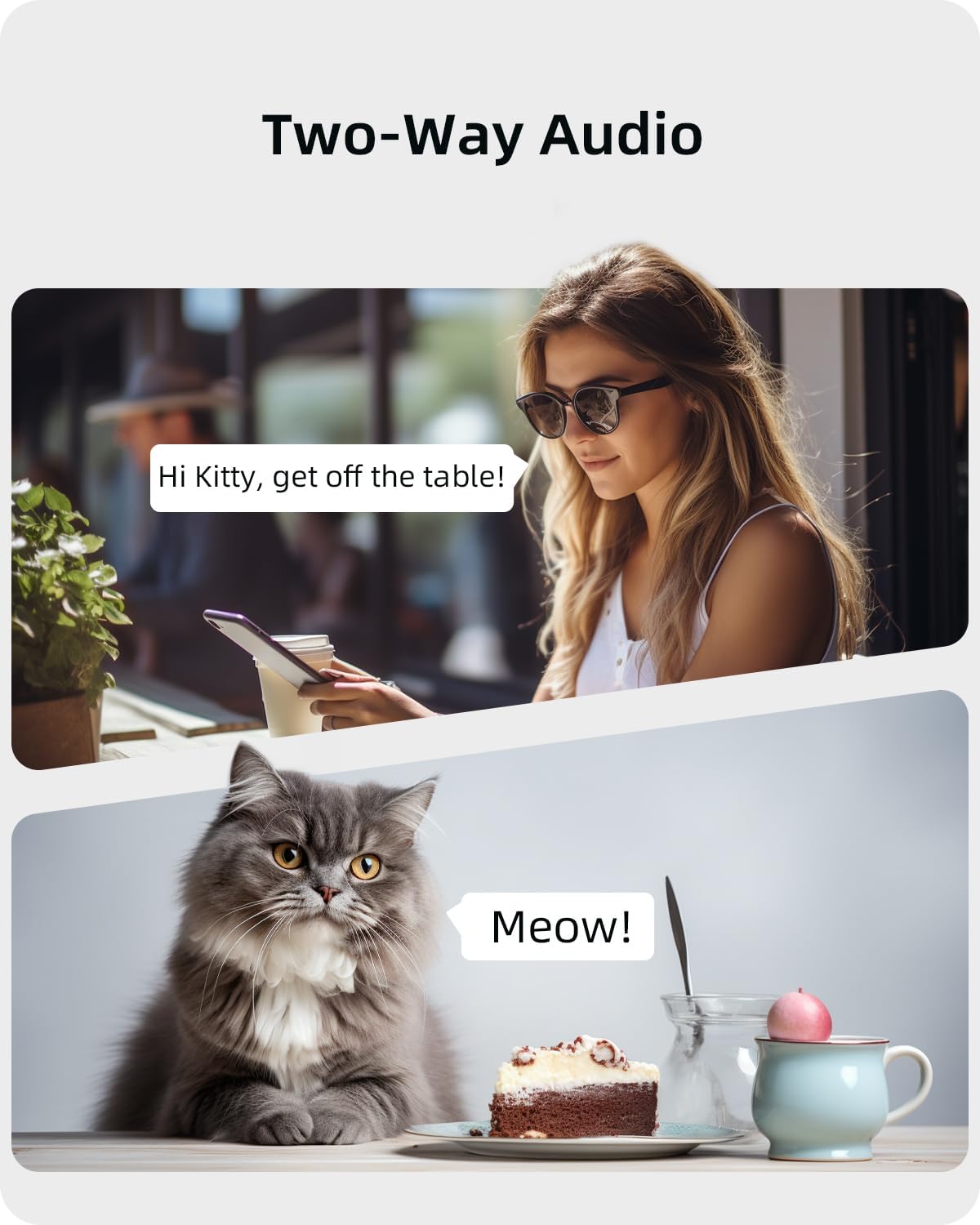 Blurams Indoor Camera 2K – 360° Pan/Tilt Pet Cam with Motion Tracking, 2-Way Audio, Night Vision, AI Detection, Works with Alexa & Google