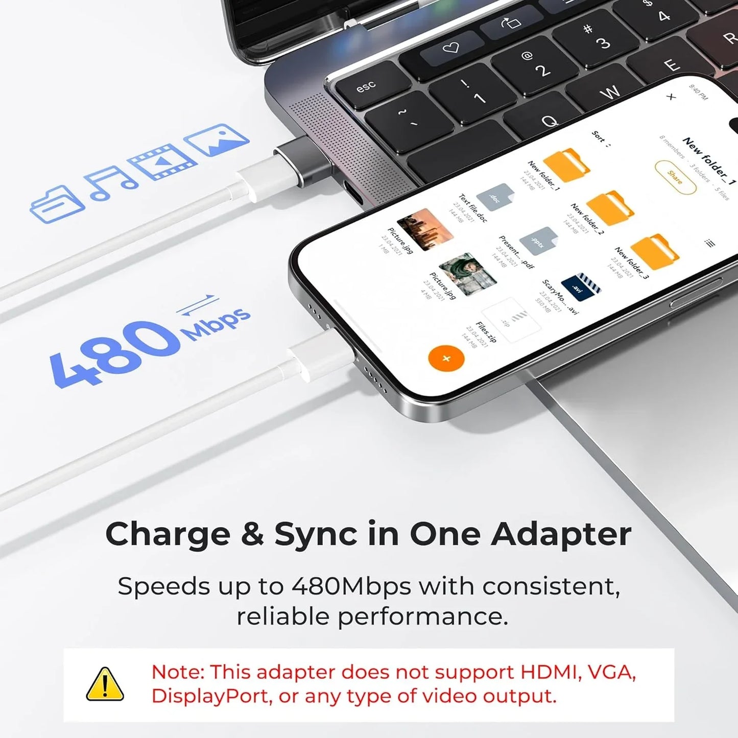 Basesailor USB to USB-C Adapter 2-Pack | OTG Converter | iPhone, iPad & Samsung - Home Pulse