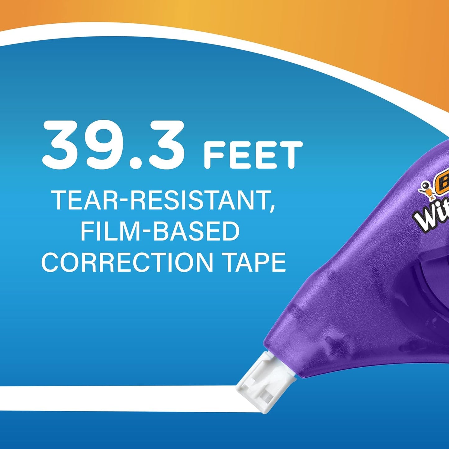 BIC Wite-Out EZ Correct Correction Tape – 19.8 ft, 4-Pack, Fast, Clean & Tear-Resistant – Ideal for School & Office