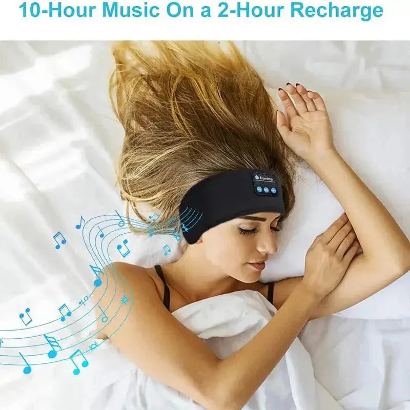 Bluetooth Sleep Headband – Wireless Headphones with Built-In HD Stereo Speakers, Comfortable Fabric, 10-Hour Battery Life