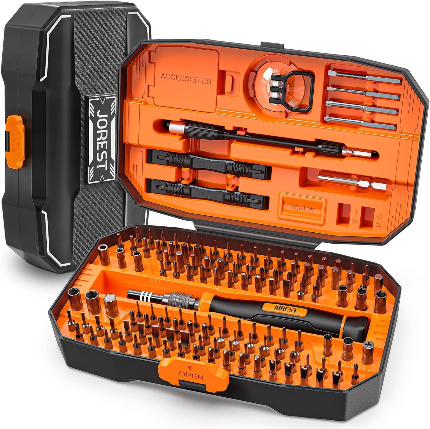 152 in 1 Precision Screwdriver Set – Magnetic Repair Tool Kit with Torx, Triwing & Pentalobe Bits for Electronics, Laptop, iPhone, PS5 & Xbox