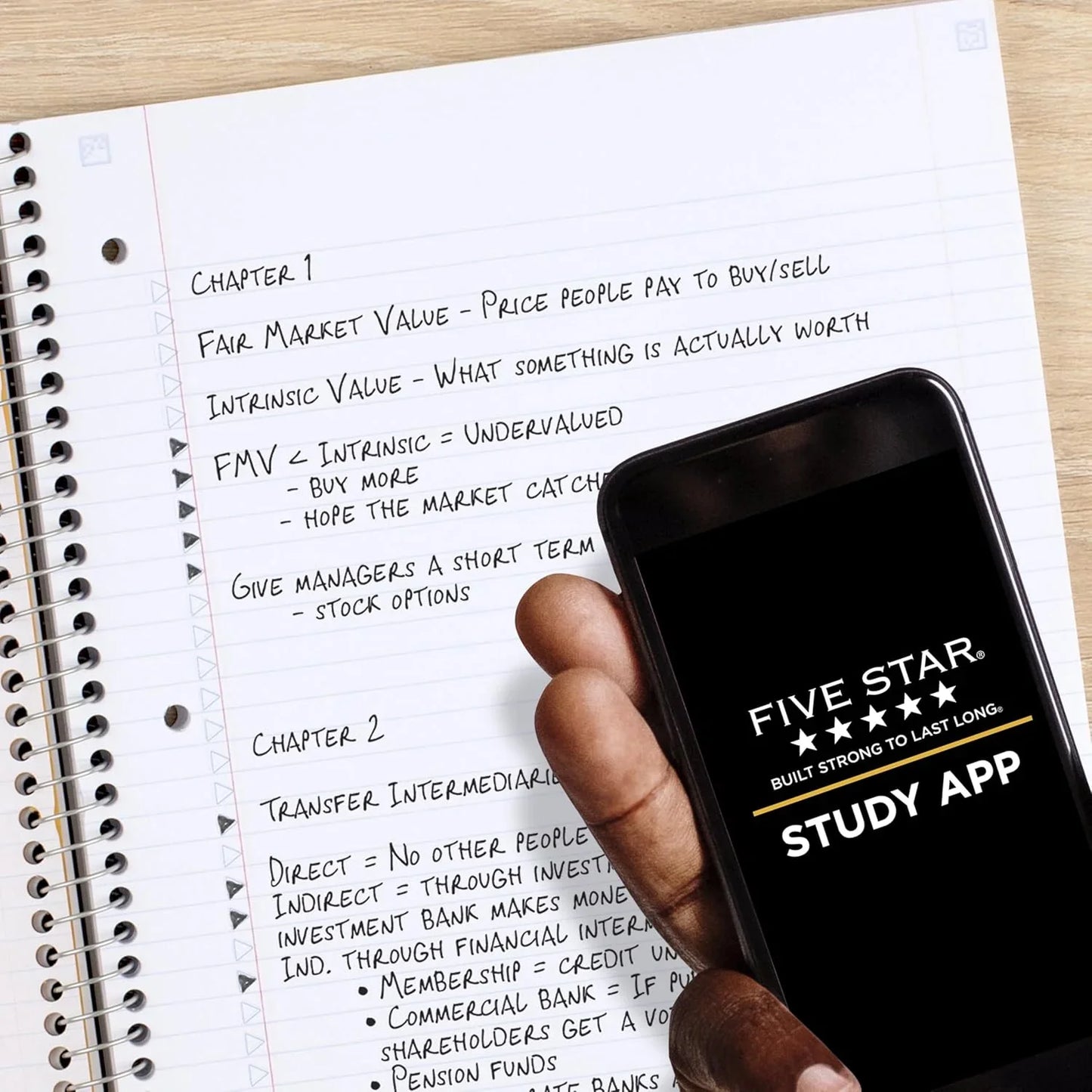 Five Star Spiral Notebook 6-Pack | 1 Subject College Ruled 8.5"x11"
