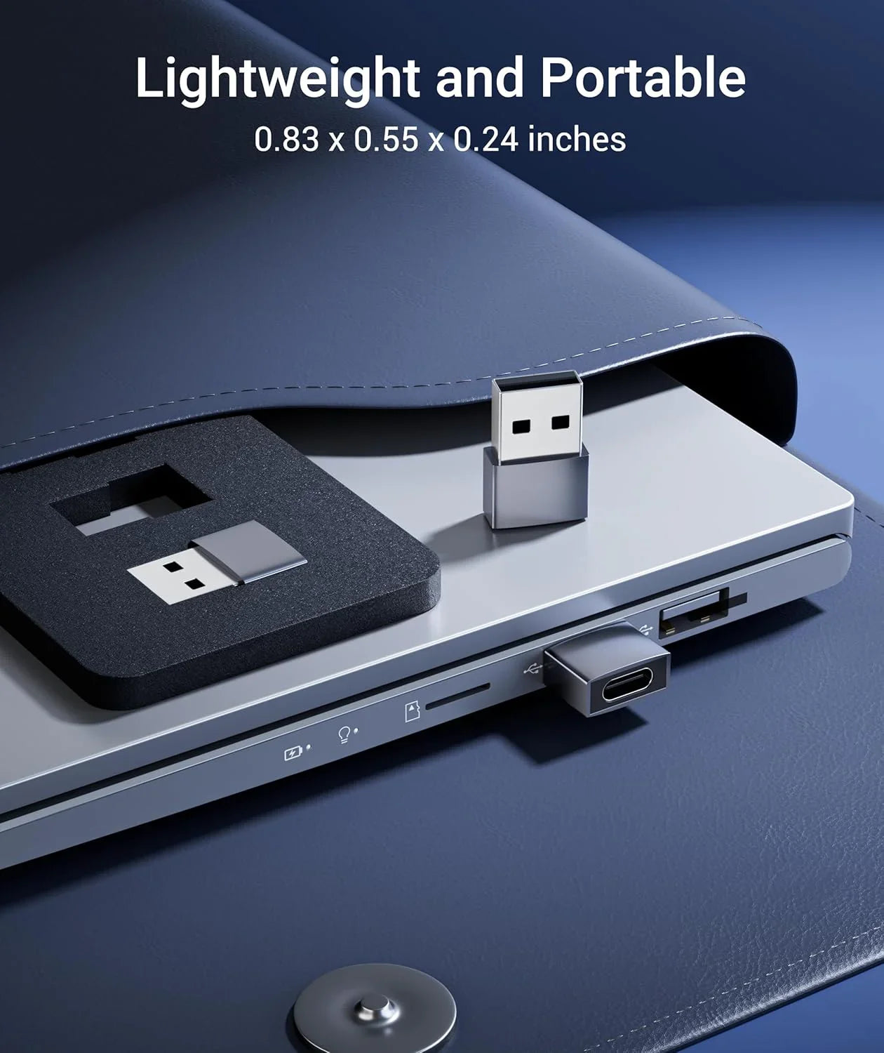 Syntech USB-C to USB Adapter 3-Pack | Aluminum | iPhone, AirPods & CarPlay - Home Pulse
