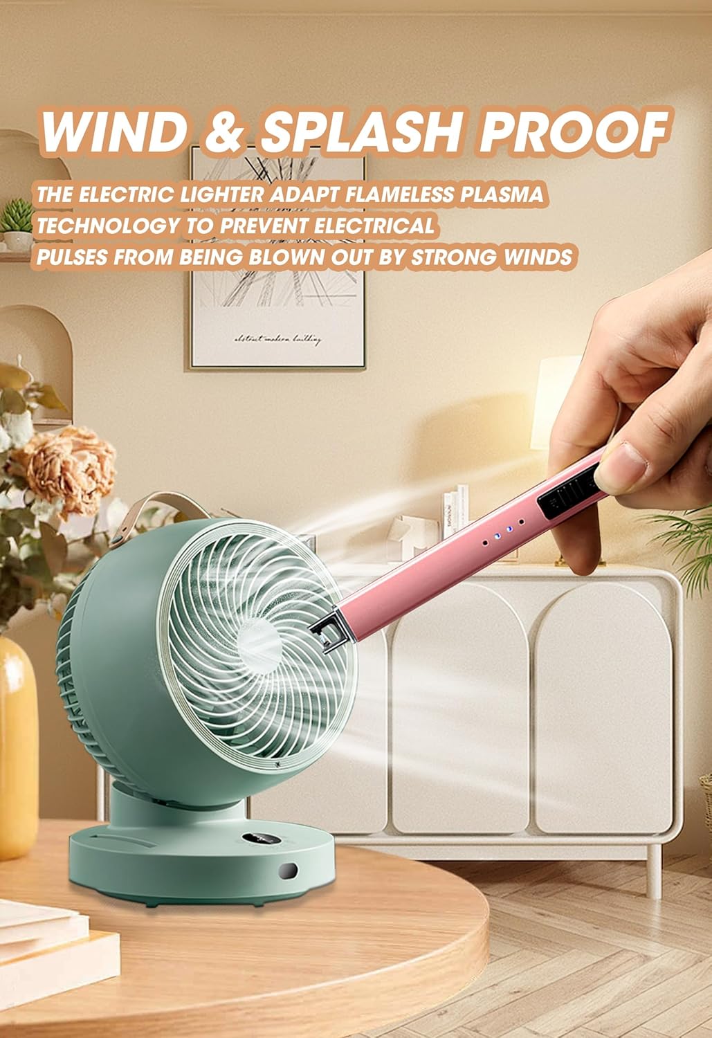 Rechargeable Electric Candle Lighter – Windproof USB Arc Lighter for Mom, Women & Men
