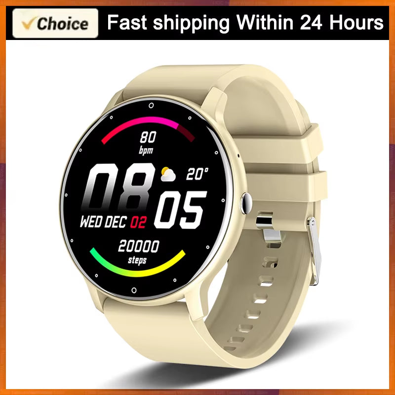 2025 Smart Watch for Women & Men – Fitness Tracker with 1.28" HD Touch Display, Heart Rate & Blood Pressure Monitor, IP67 Waterproof, Android & iOS
