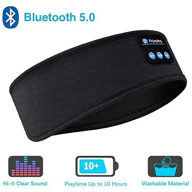Bluetooth Sleep Headband – Wireless Headphones with Built-In HD Stereo Speakers, Comfortable Fabric, 10-Hour Battery Life