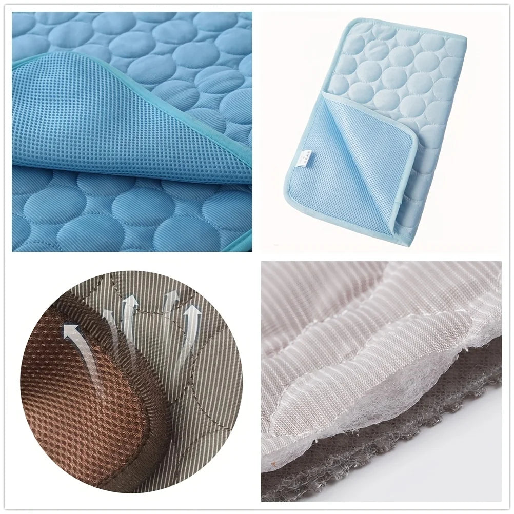 Dog Cooling Mat – Summer Pet Cooling Bed & Ice Pad Blanket for Dogs and Cats – Extra Large, Durable & Washable
