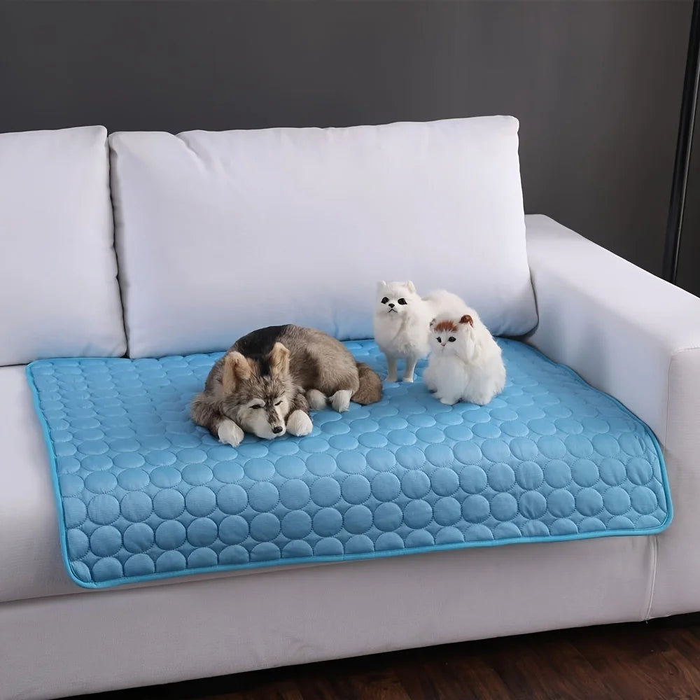 Dog Cooling Mat – Summer Pet Cooling Bed & Ice Pad Blanket for Dogs and Cats – Extra Large, Durable & Washable