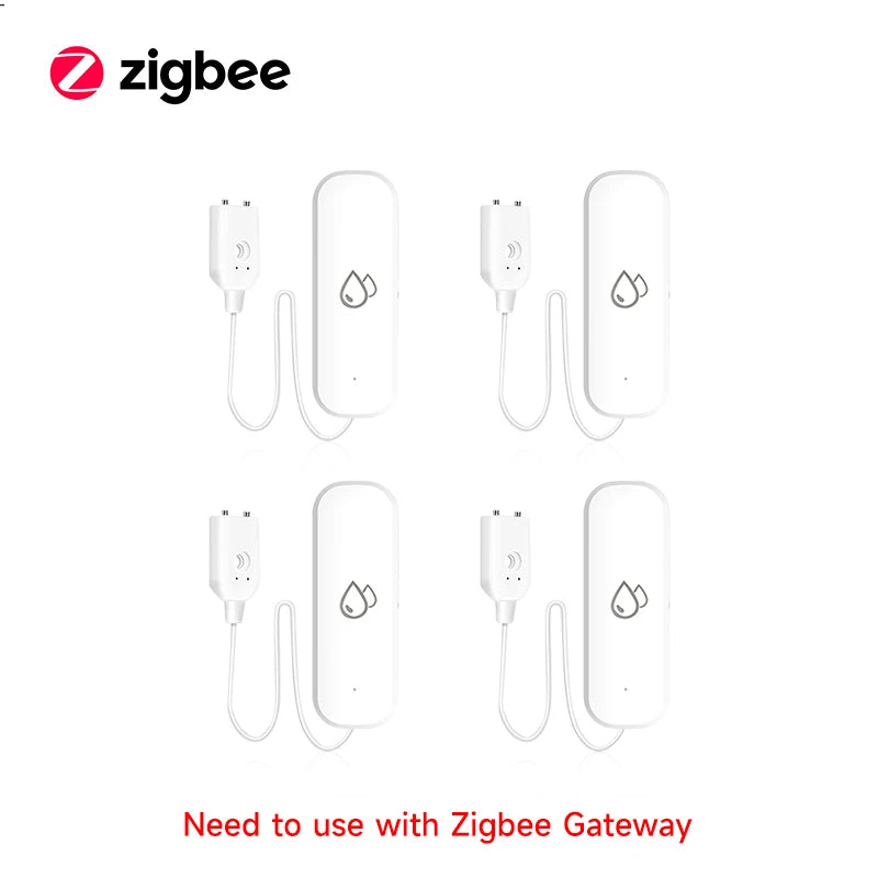Tuya WiFi/Zigbee Water Leak Sensor | Smart Flood Detector with App Control - Home Pulse