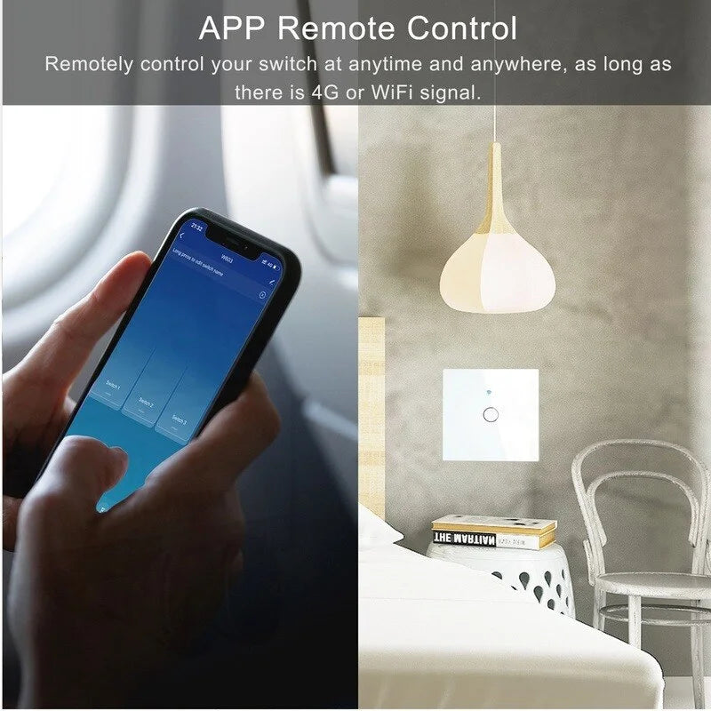 Smart Light Switch EU | WiFi & RF433 | Alexa & Google Home - Home Pulse