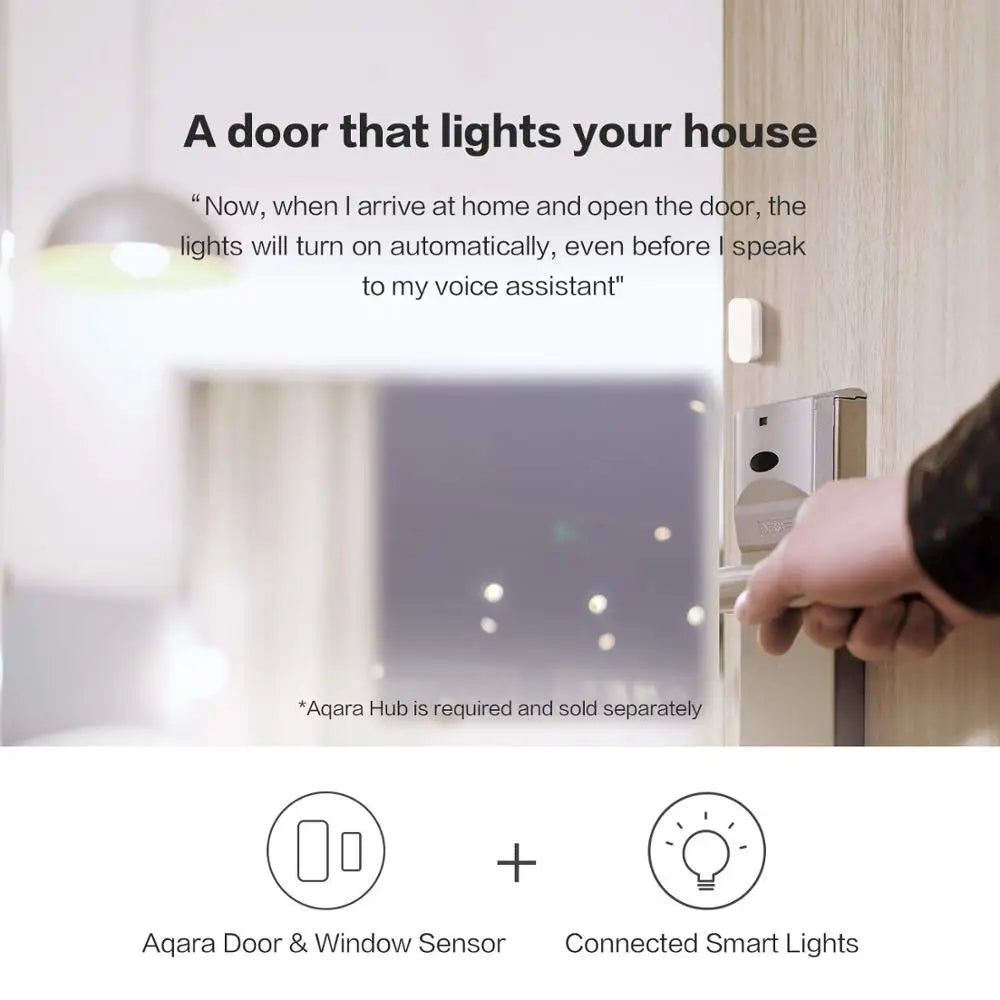 Zigbee Door & Window Sensor | Smart Wireless Mini Alarm - Home Pulse