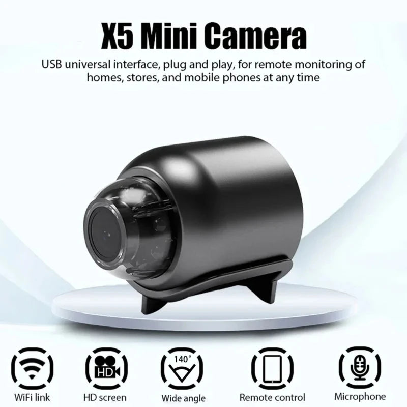 X5 Mini Camera 1080P | Wireless Portable Cam with Night Vision & Motion Detection - Home Pulse