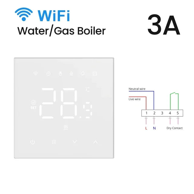 Tuya WiFi Smart Thermostat | Temperature Controller for Electric & Gas Boiler - Home Pulse