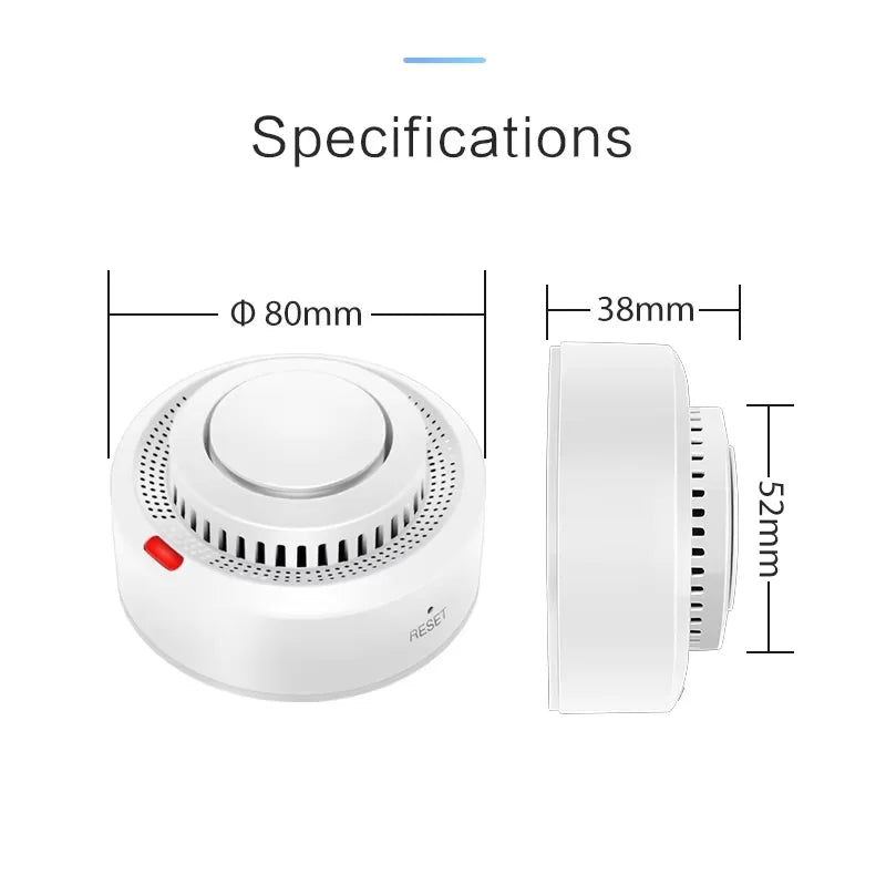 Tuya Smart WiFi Smoke Detector | Fire Protection Alarm with Smart Life App - Home Pulse