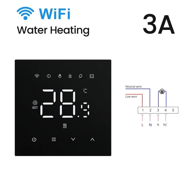 Tuya WiFi Smart Thermostat | Temperature Controller for Electric & Gas Boiler - Home Pulse