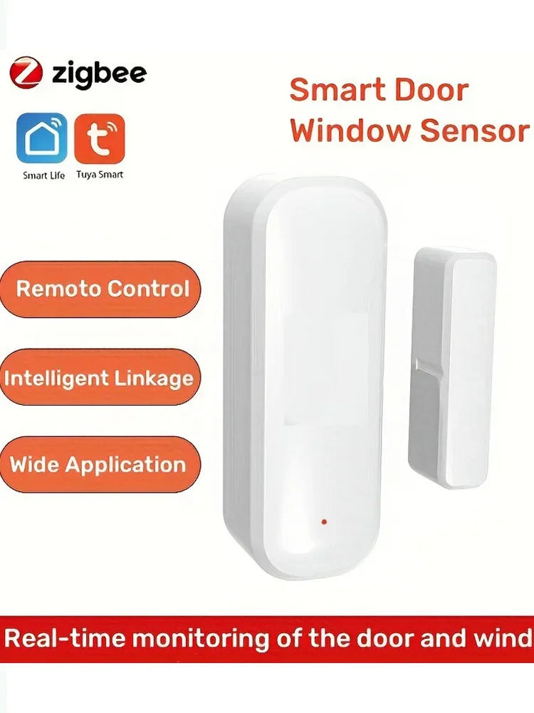 Tuya Zigbee Door & Window Sensor | Wireless Smart Home Security Alarm - Home Pulse
