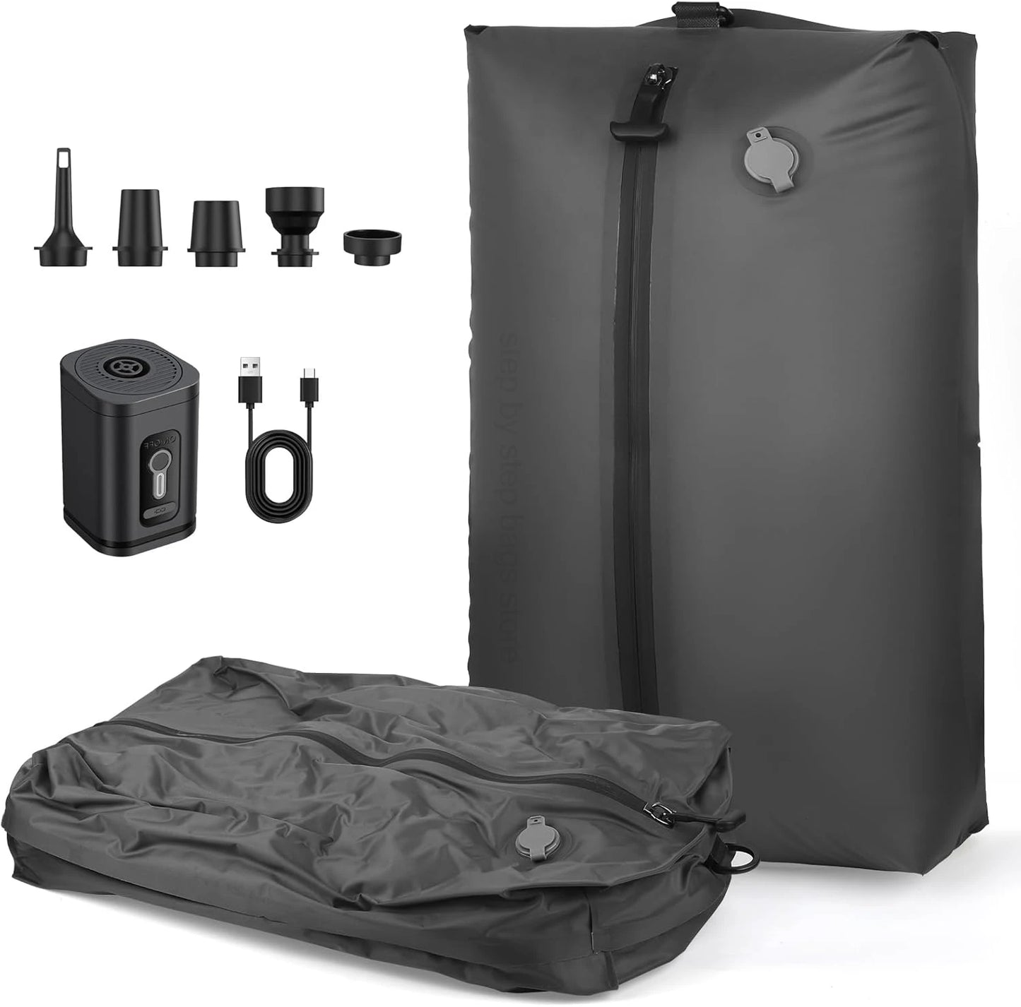17L–34L Travel Vacuum Bag with Air Pump – Reusable Compression Storage Bag for Suitcases, Backpacks & Luggage – Space Saver Organizer