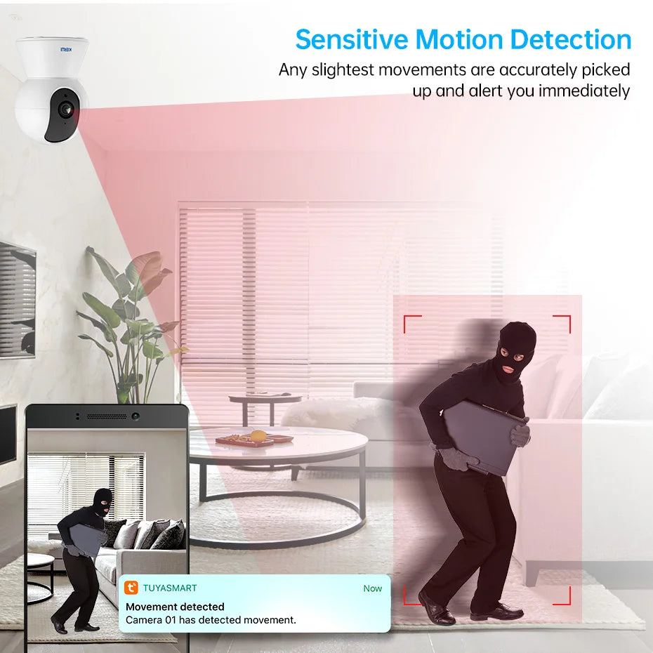 5MP 4K Tuya Mini WiFi Camera | Indoor Smart CCTV - Home Pulse