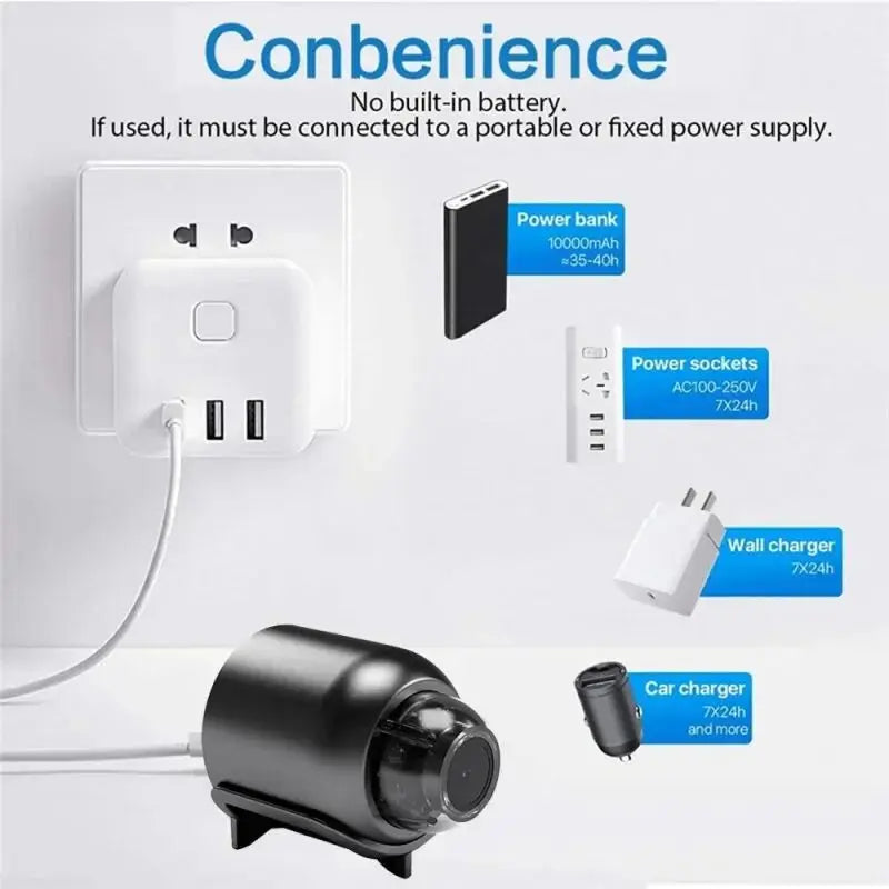 X5 Mini Camera 1080P | Wireless Portable Cam with Night Vision & Motion Detection - Home Pulse