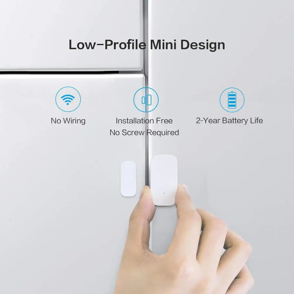 Zigbee Door & Window Sensor | Smart Wireless Mini Alarm - Home Pulse