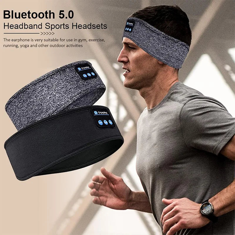 Bluetooth Headband Headphones | Wireless Sports & Sleep Eye Mask with Music - Home Pulse