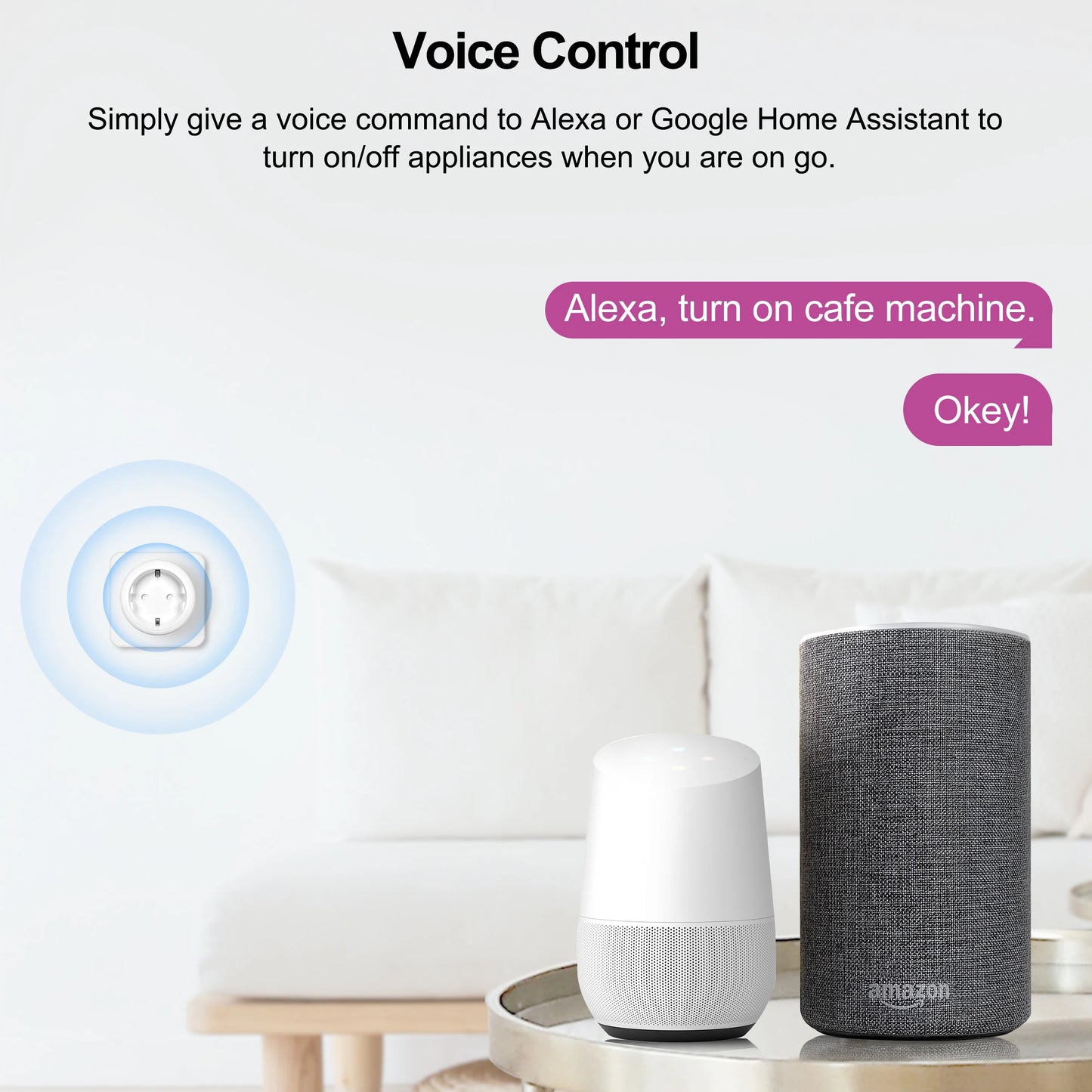 Smart WiFi Plug EU 20A | Power Monitoring | Alexa & Google Home - Home Pulse