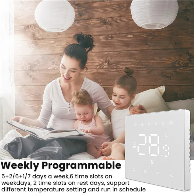 Tuya WiFi Smart Thermostat | Temperature Controller for Electric & Gas Boiler - Home Pulse