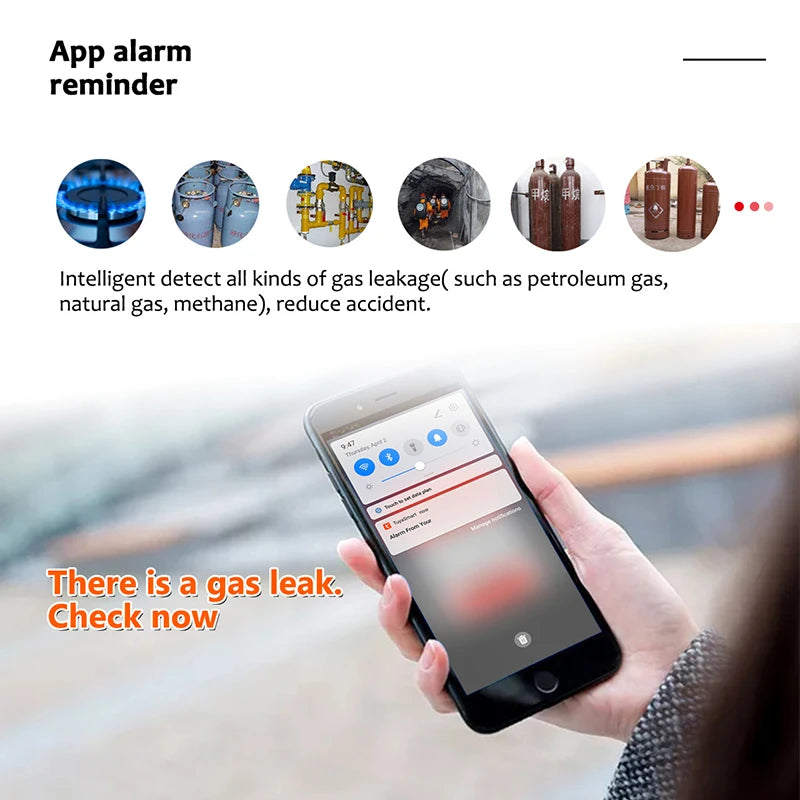 Tuya WiFi Gas Leak Detector | Smart Combustible Alarm - Home Pulse